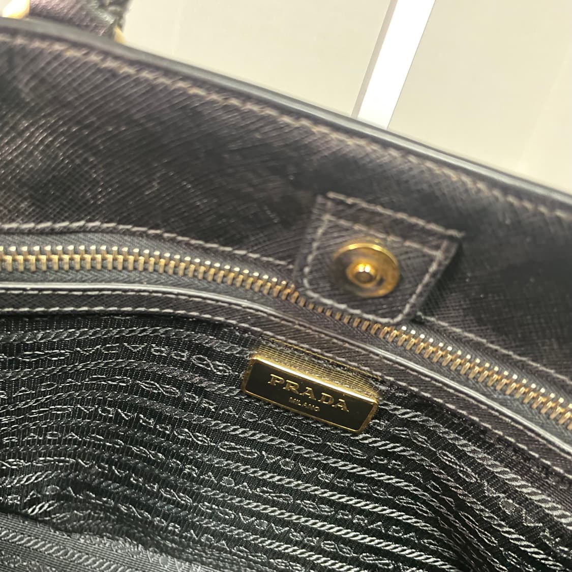 프라다 사피아노 갤러리아 토트백 블랙 상품이미지6