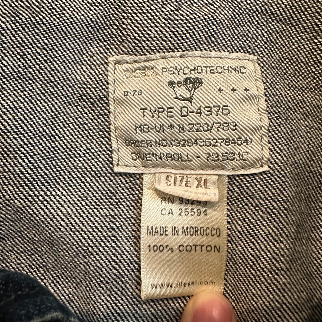 00s 아카이브 디젤 Diesel 데님 자켓 상품이미지5