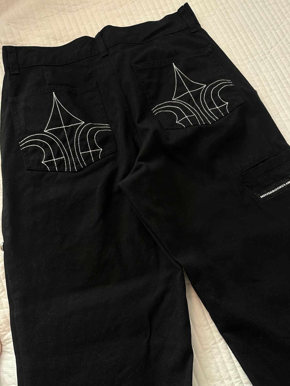 하우스 락 클럽 카펜터 팬츠 블랙 houserockclub 상품이미지5