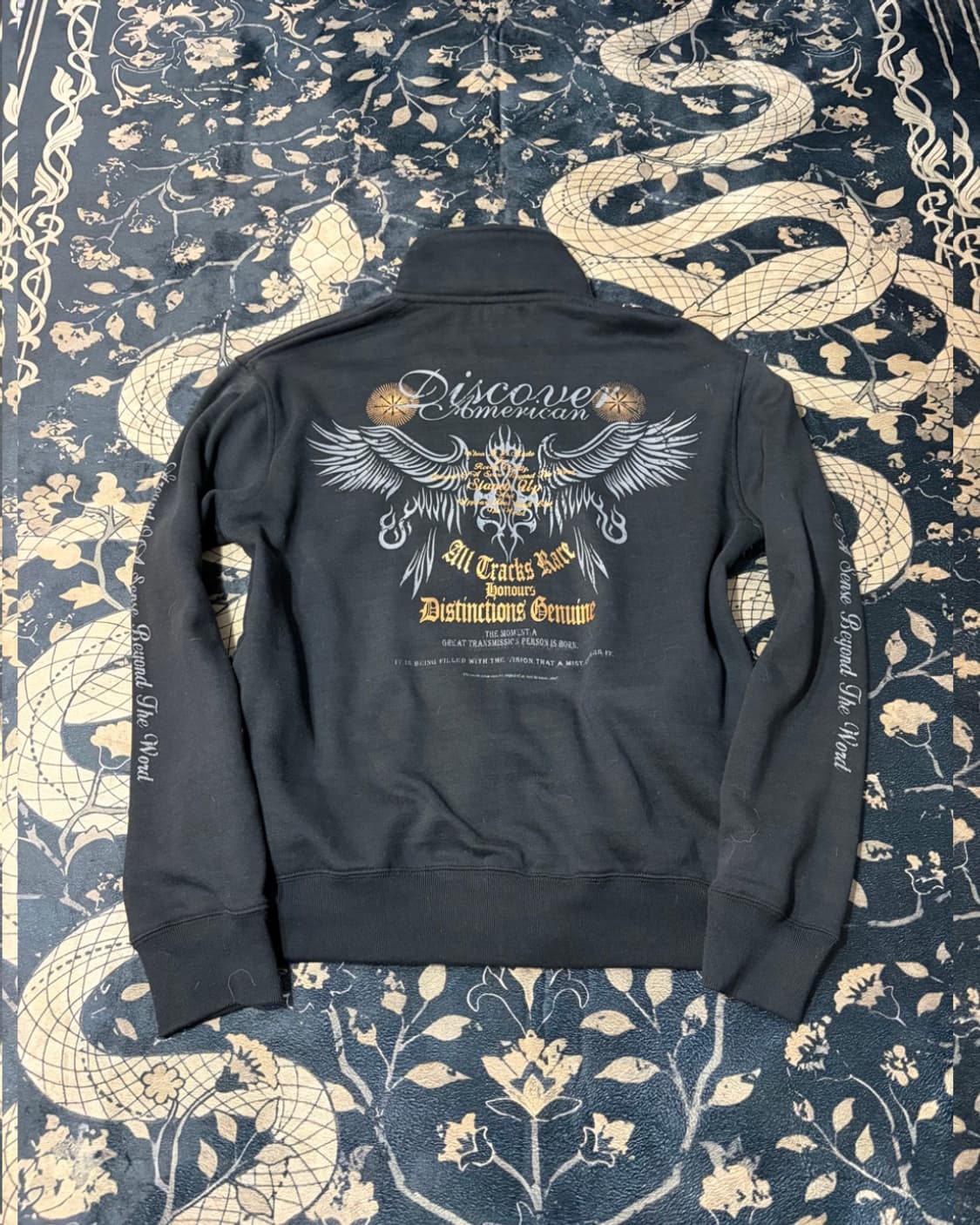 00's Gothic wing lettering jersey unisex 상품이미지3