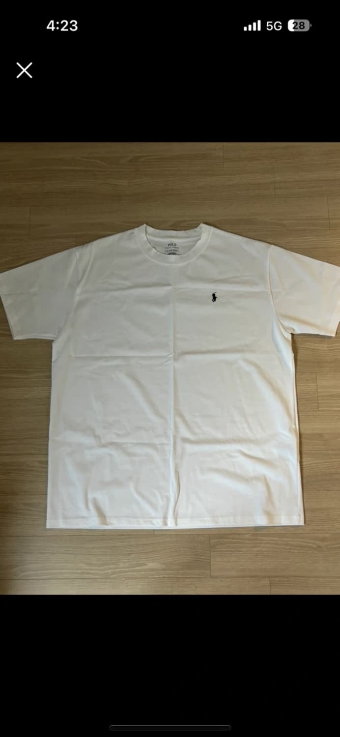 폴로 흰색 반팔 xl 상품이미지1