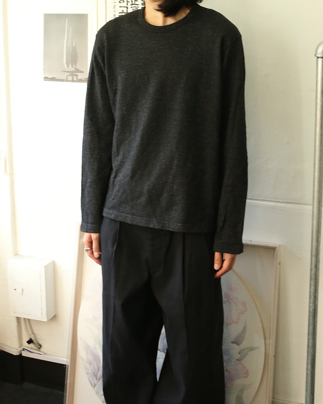 꼼데가르송 옴므 체크 니트 상품이미지3