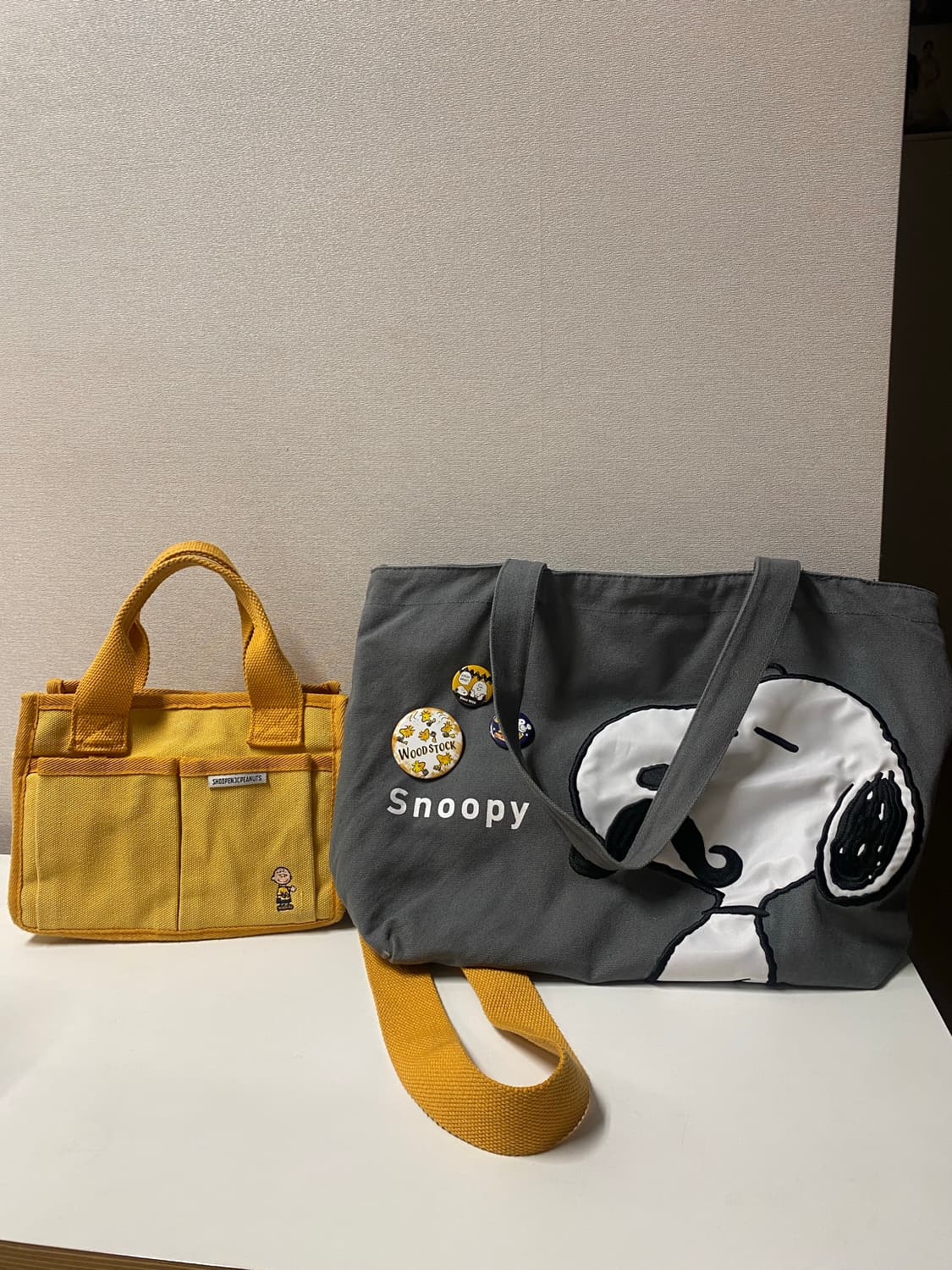 스누피 가방 2점 이염확인 세일 상품이미지1