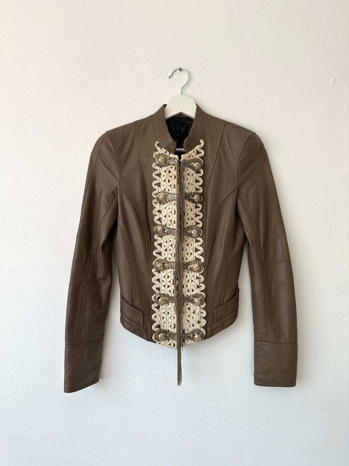 JPN VTG 나폴레옹 카멜 램스킨 레더 자켓 상품이미지2