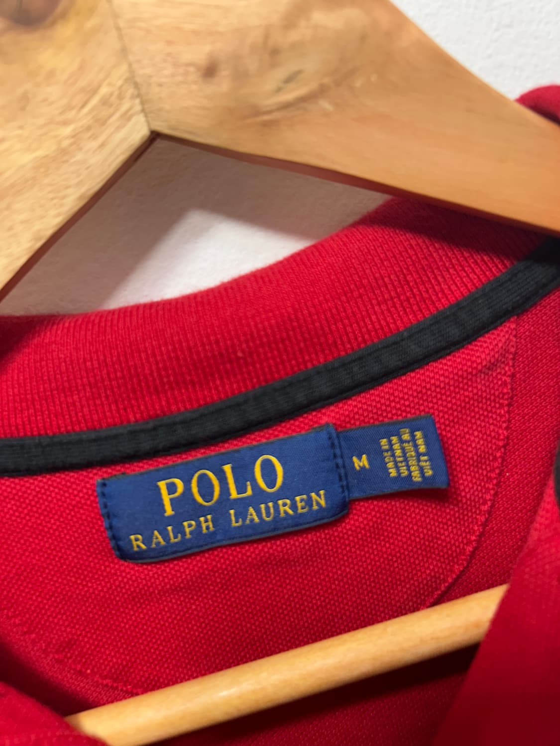 랄프로렌 폴로 레드 셔츠 반팔 빅포니 M  상품이미지3