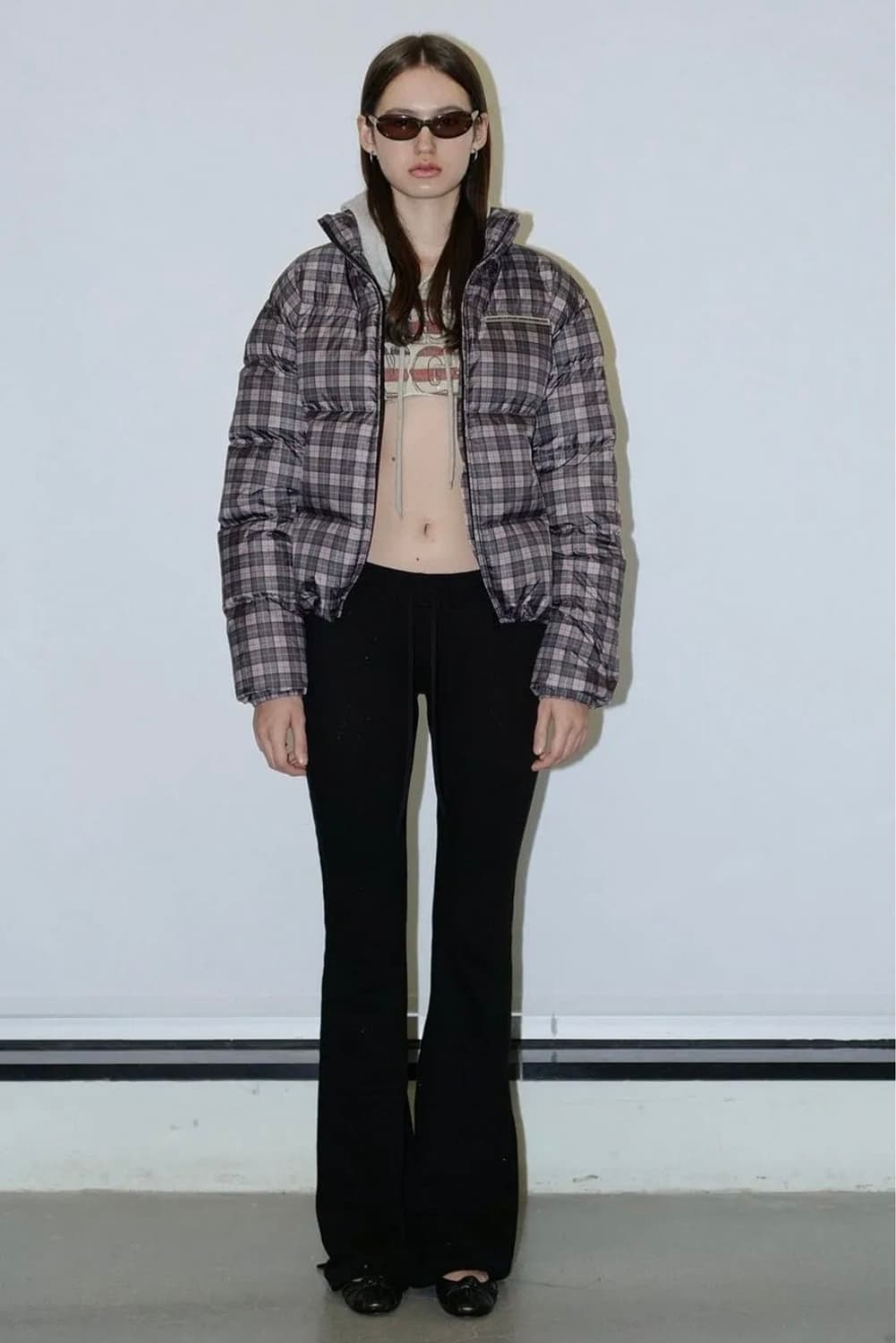 Sculptor 107 Puffer Down Plaid gray 상품이미지3