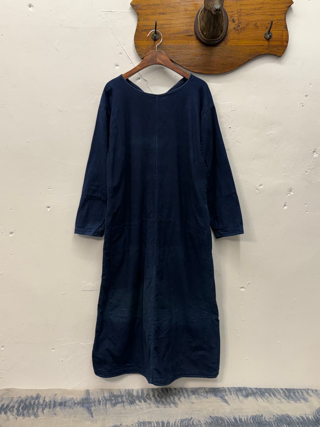 Japan 45R Indigo Cotton Long One-piece 상품이미지1