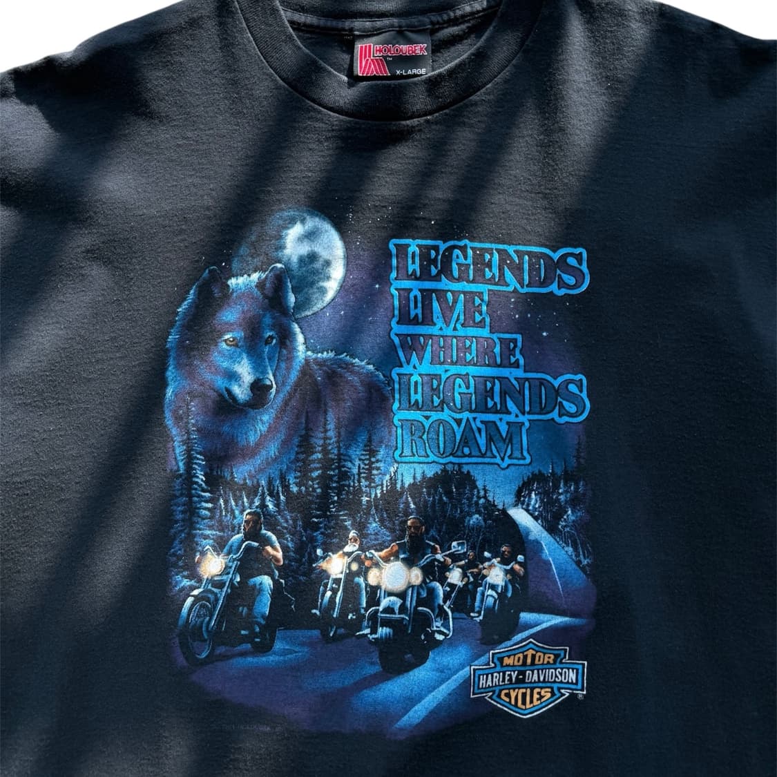 1991 usa 할리데이비슨 wolf 티셔츠 상품이미지3