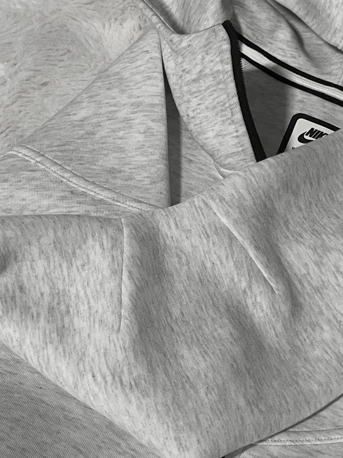 나이키 화이트 멜란지 테크팩 후드집업 상품이미지4