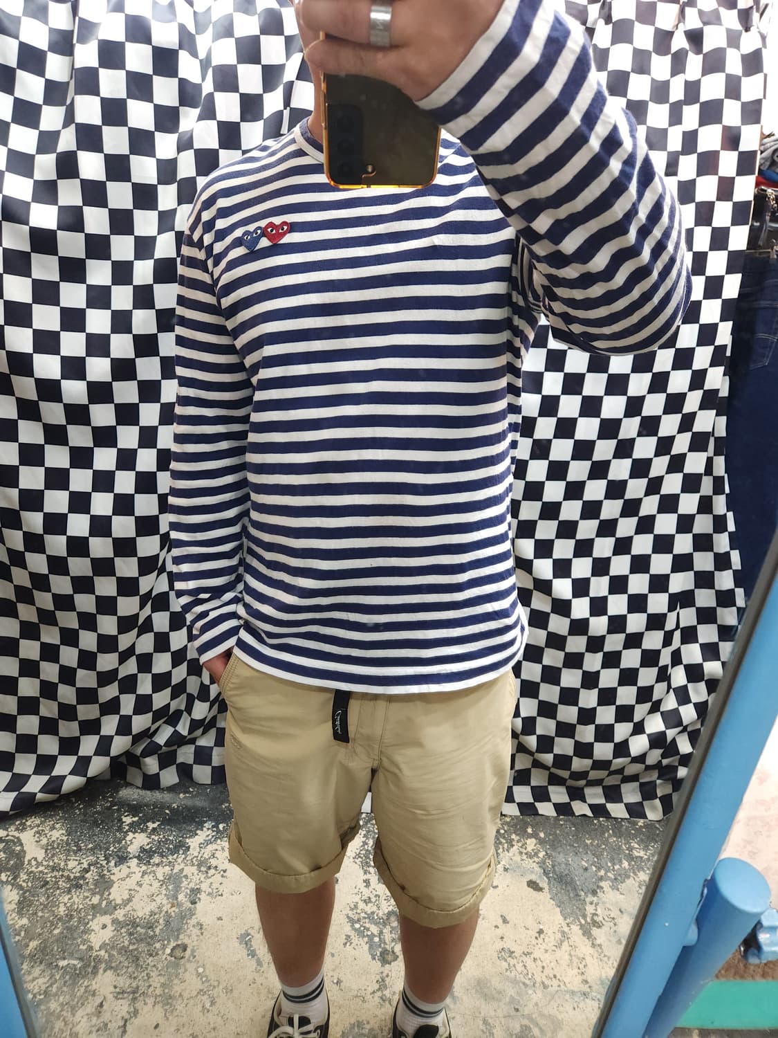 꼼데가르송 더블와펜 보더 티셔츠
 상품이미지9