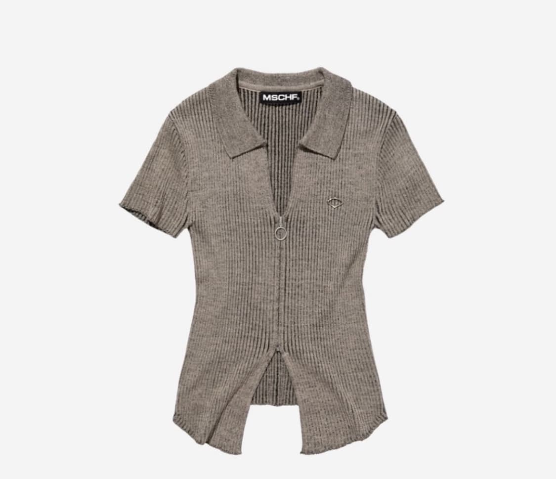 미스치프 니티드 투톤 쇼츠 슬리브 상품이미지1