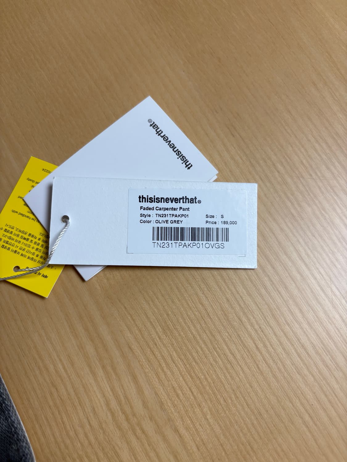 디스이즈네버댓 페이디드 카펜터 올리브 S 상품이미지4