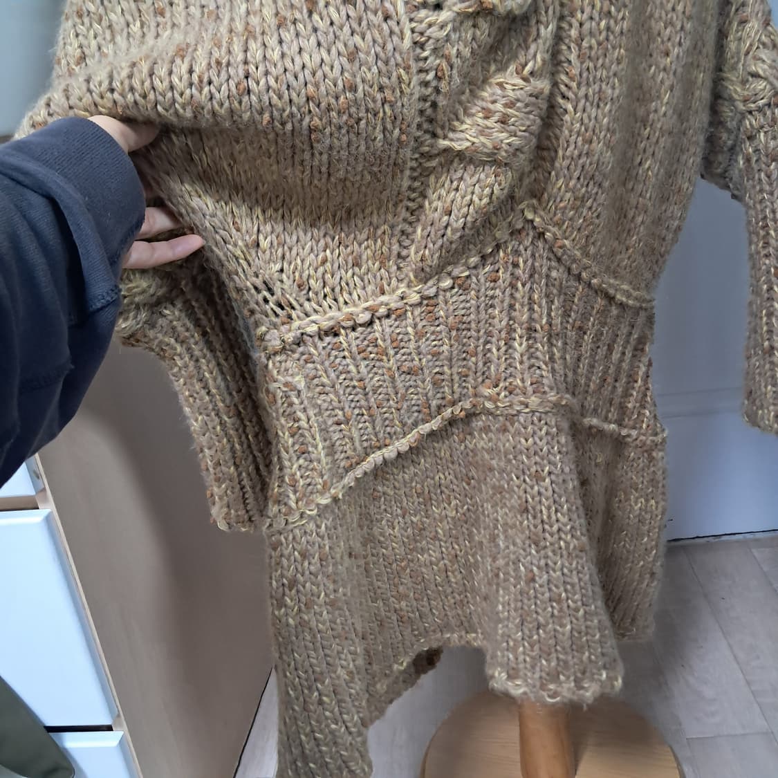 오브제 강지영 니트 가디건 코트 90사이즈(55~66) 상품이미지5