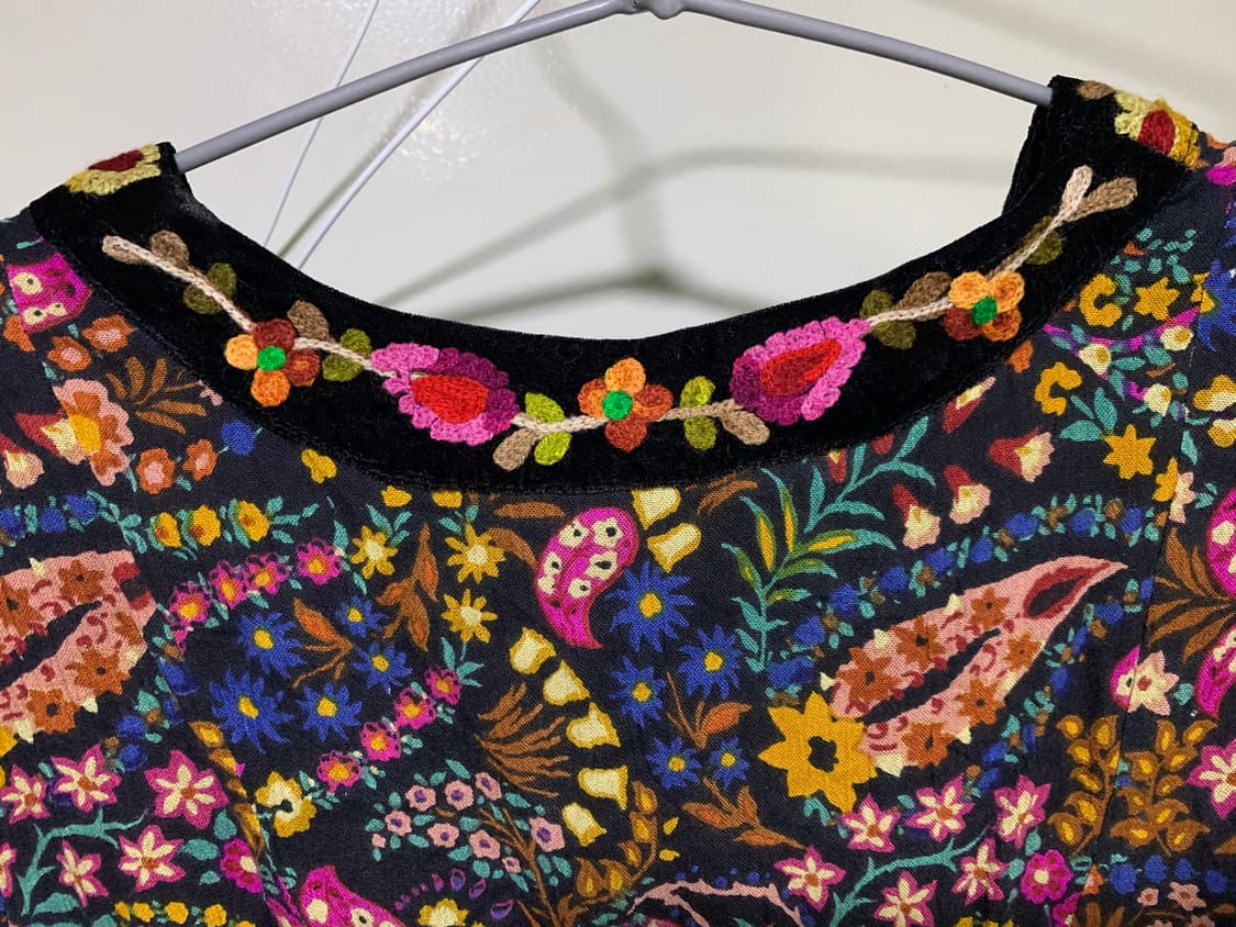 빈티지 자수 원피스 상품이미지5