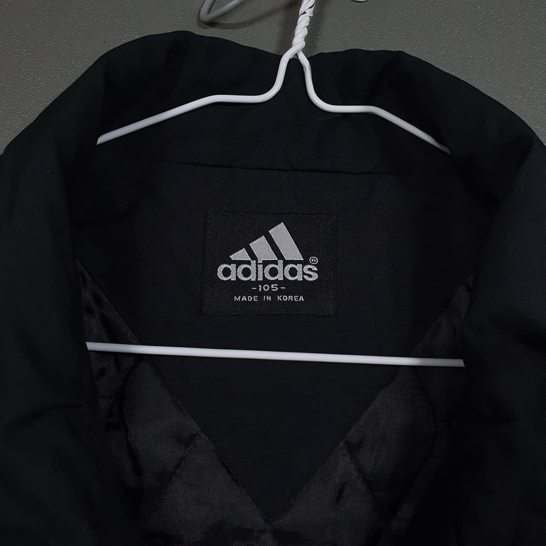 실측 3XL) 아디다스 올드스쿨 EQT PA 배색 삼선 누빔 점퍼 오버핏 상품이미지6