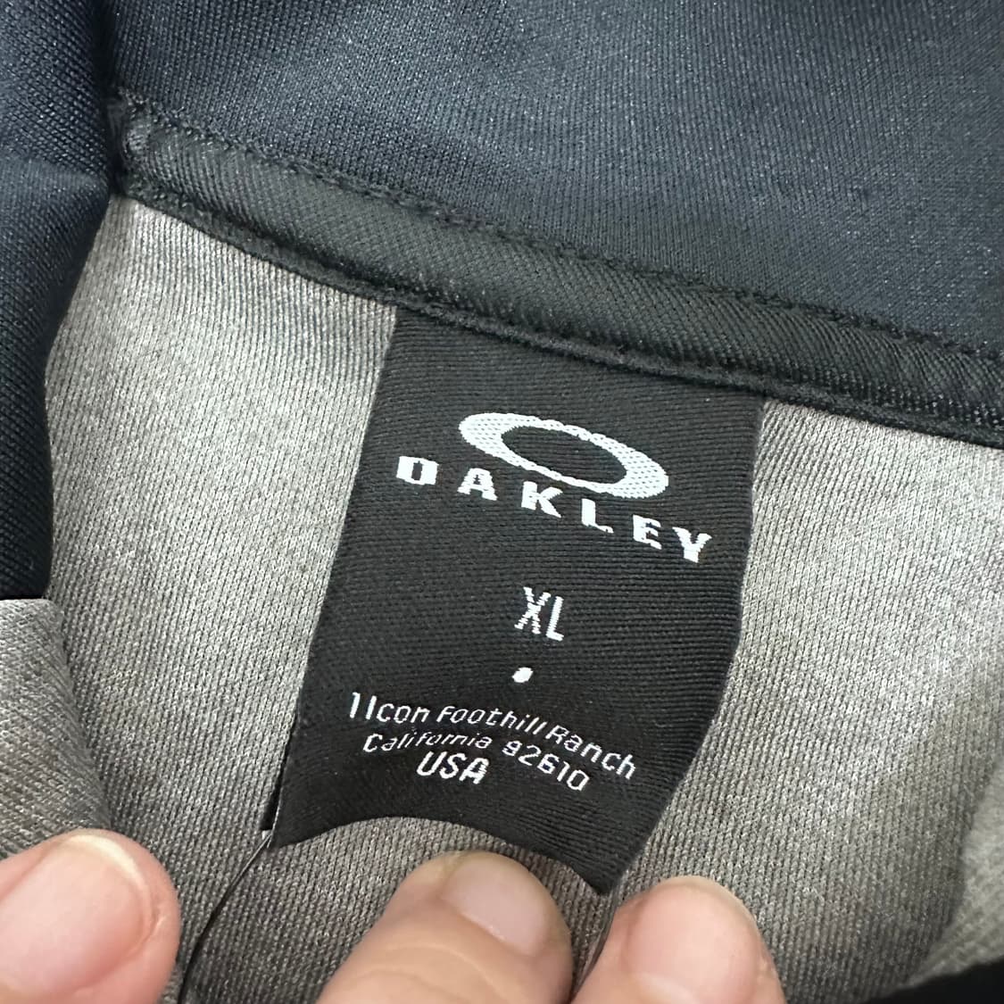 [새상품] 오클리 후드 집업 그레이 XL 상품이미지4