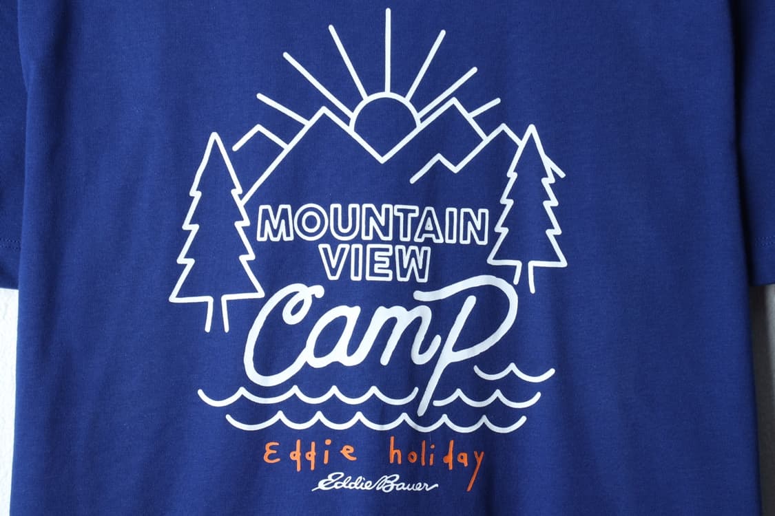 (L-XL) 에디바우어 반팔 티셔츠 새상품 빅로고 블루-H3H33677 상품이미지6