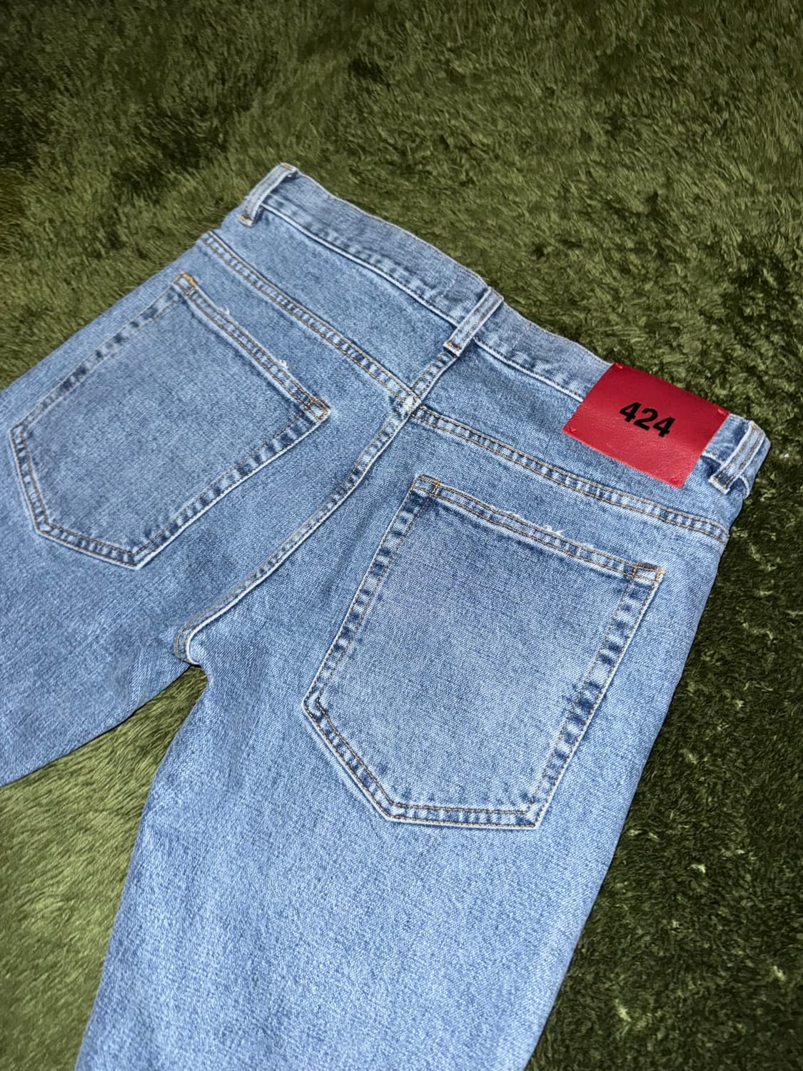 [46] 424 On Fairfax 포투포 컷오프 슬림 진 데님 팬츠 상품이미지9