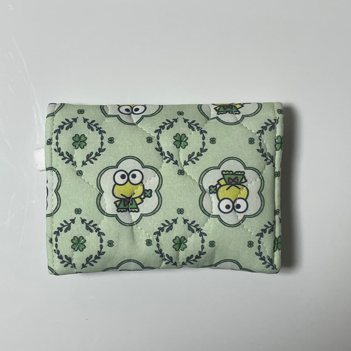 [ 핸드메이드 ] 케로피 클로버 자체제작 원단 떡딱이 카드지갑 상품이미지4