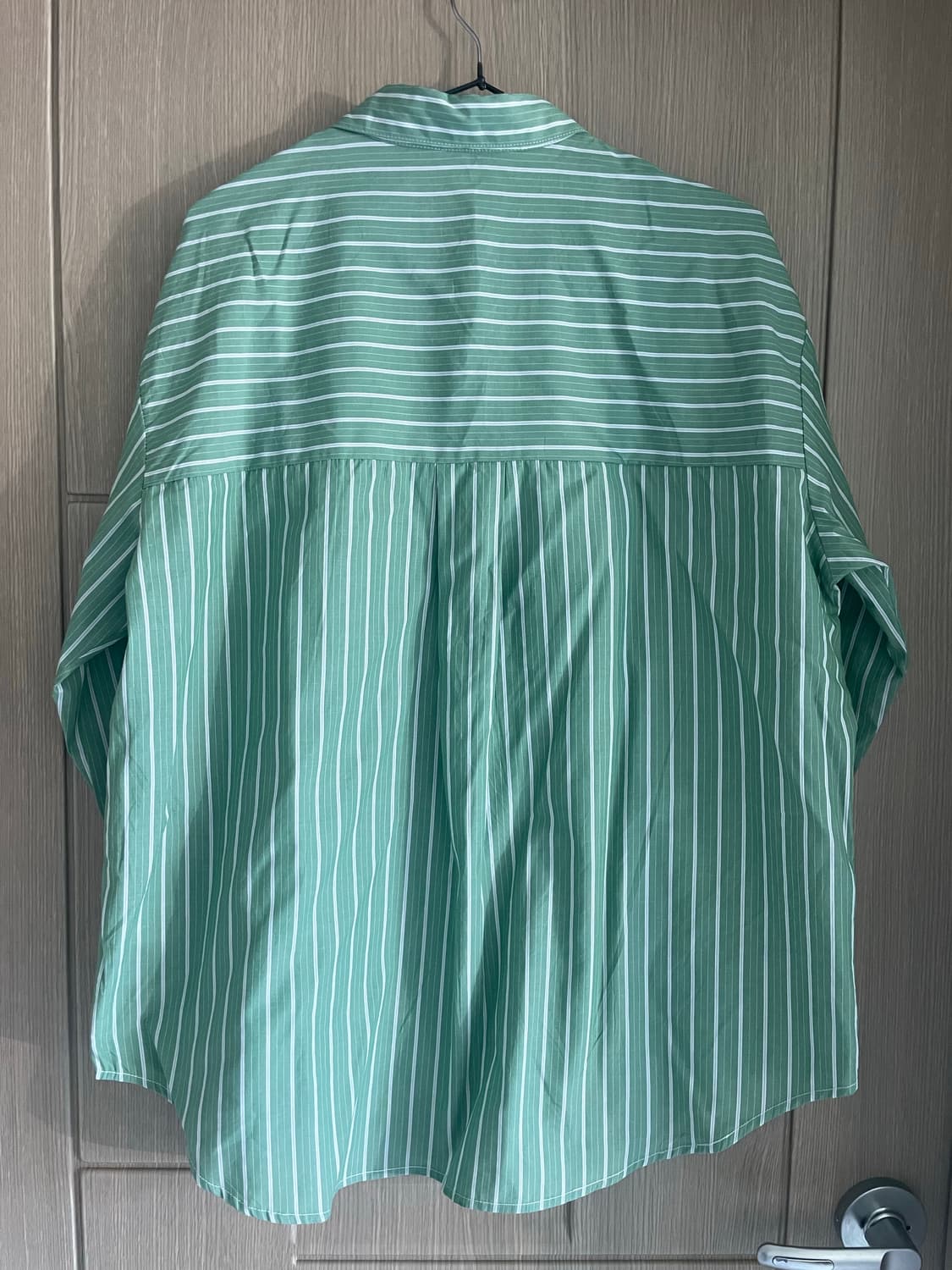 너디 모리 그린 스트라이프 셔츠 상품이미지4
