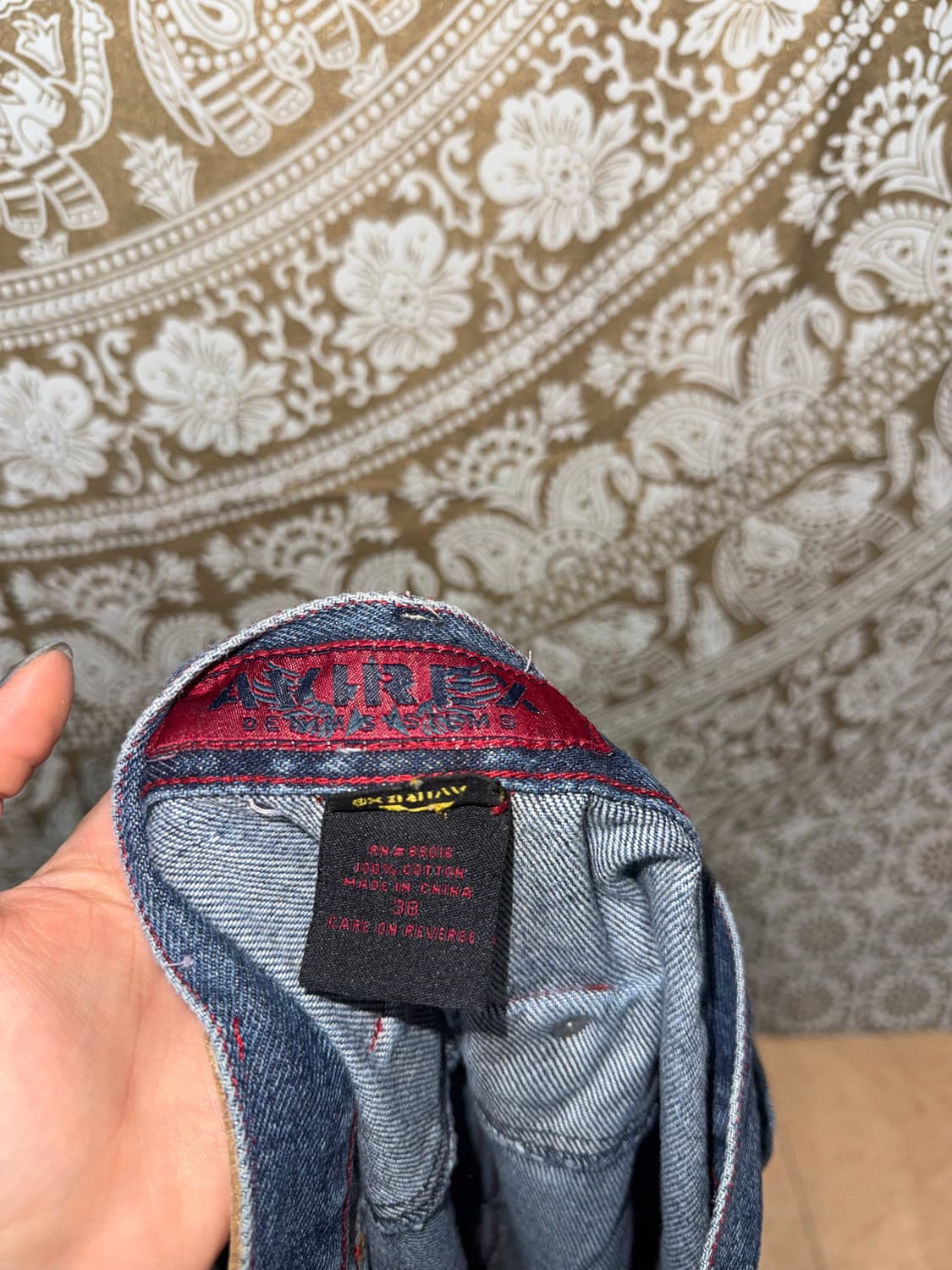 아비렉스 와이드 데님팬츠  상품이미지8