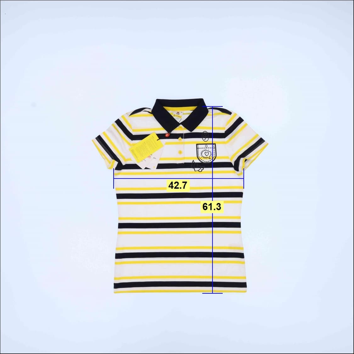 90 새상품 까스텔바작 여성 반팔티 0407M 상품이미지5