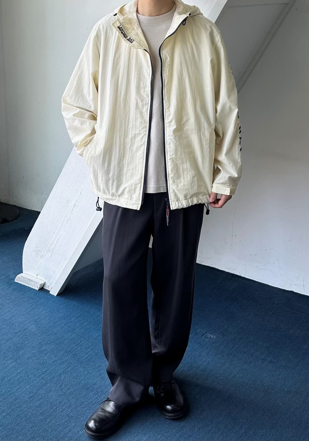 Lightweight washed nylon wind parka 상품이미지2