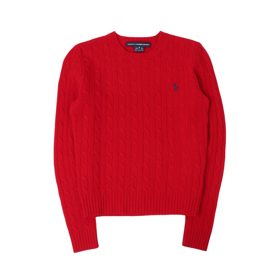 폴로 랄프로렌 레드 램스울 케이블 니트 상품이미지1