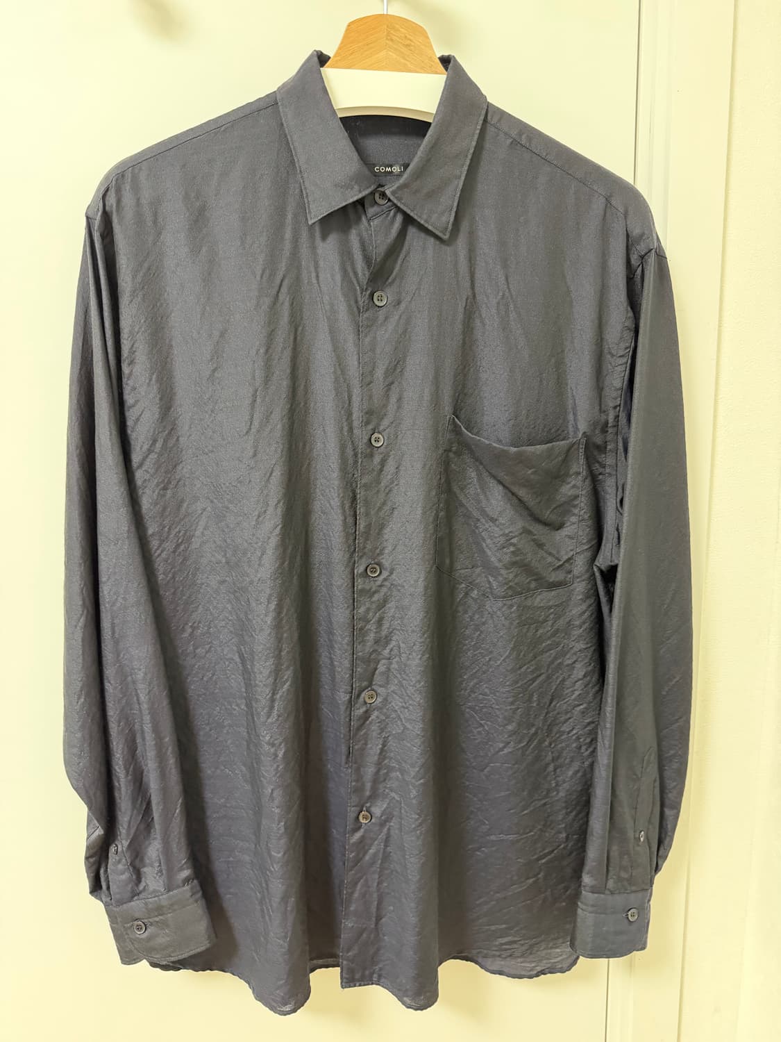 [2] 코모리 울 실크 셔츠 상품이미지2