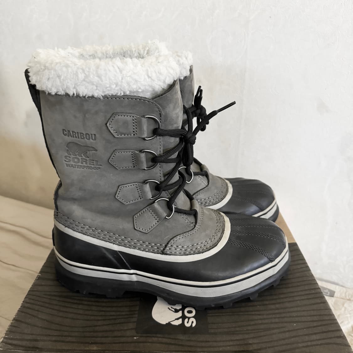 [240] 소렐 카리부 캠핑 낚시 등산 글래핑 레져 부츠 방한화 USA7 상품이미지4