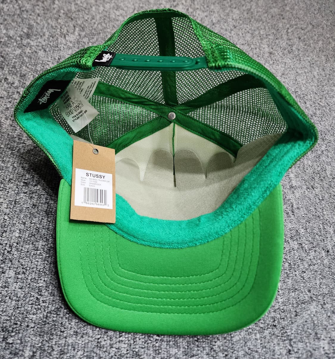 스투시 빅 베이직 트러커 메쉬 캡 모자 샴록 상품이미지7