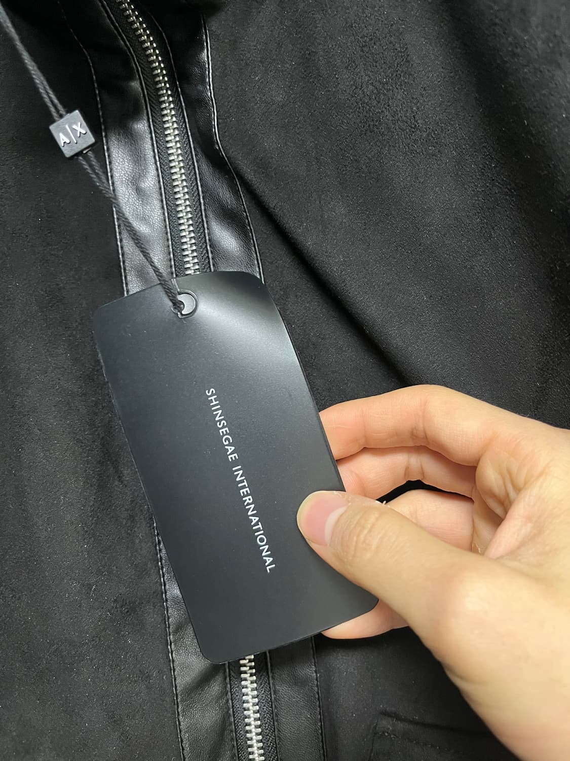 아르마니 익스체인지 레더봄버 새상품 상품이미지3