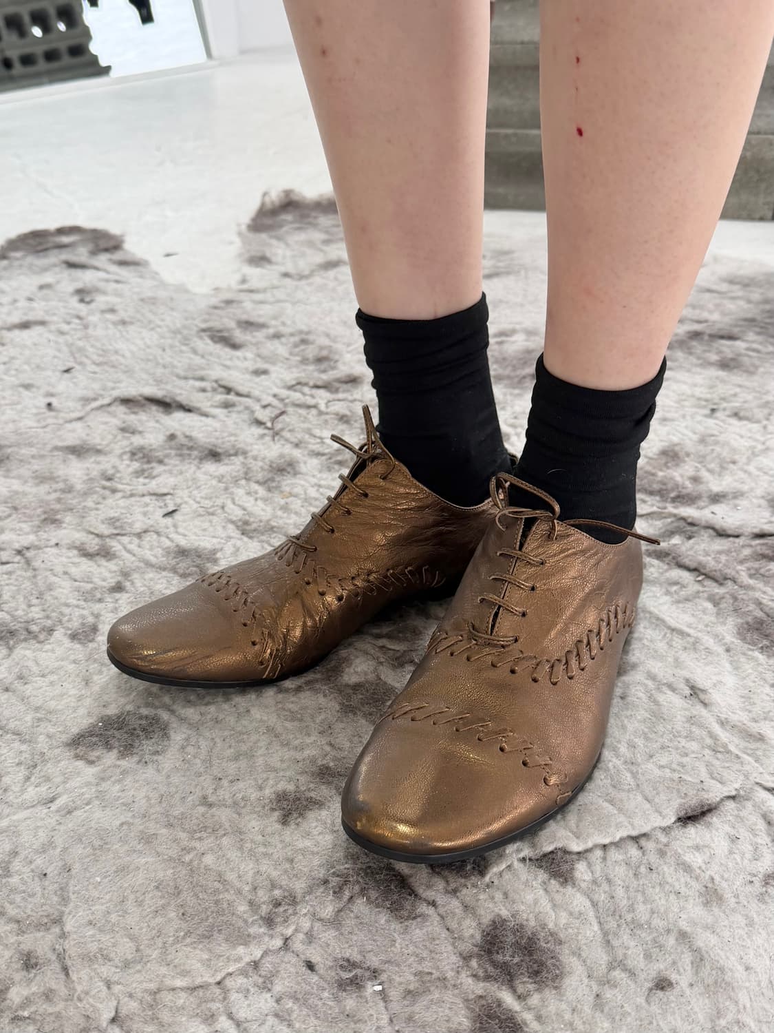 꼼데가르송 스티칭 레더 슈즈 상품이미지2