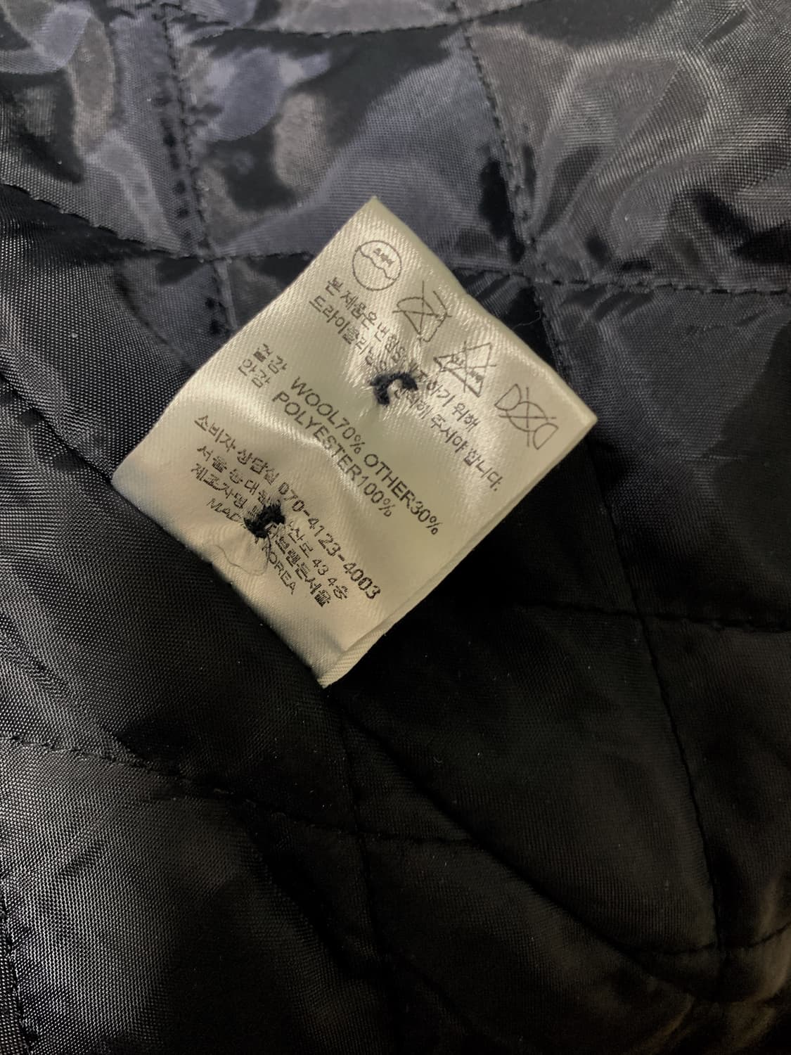 브렌다브렌든서울 네이비 후드 더플 코트 상품이미지2