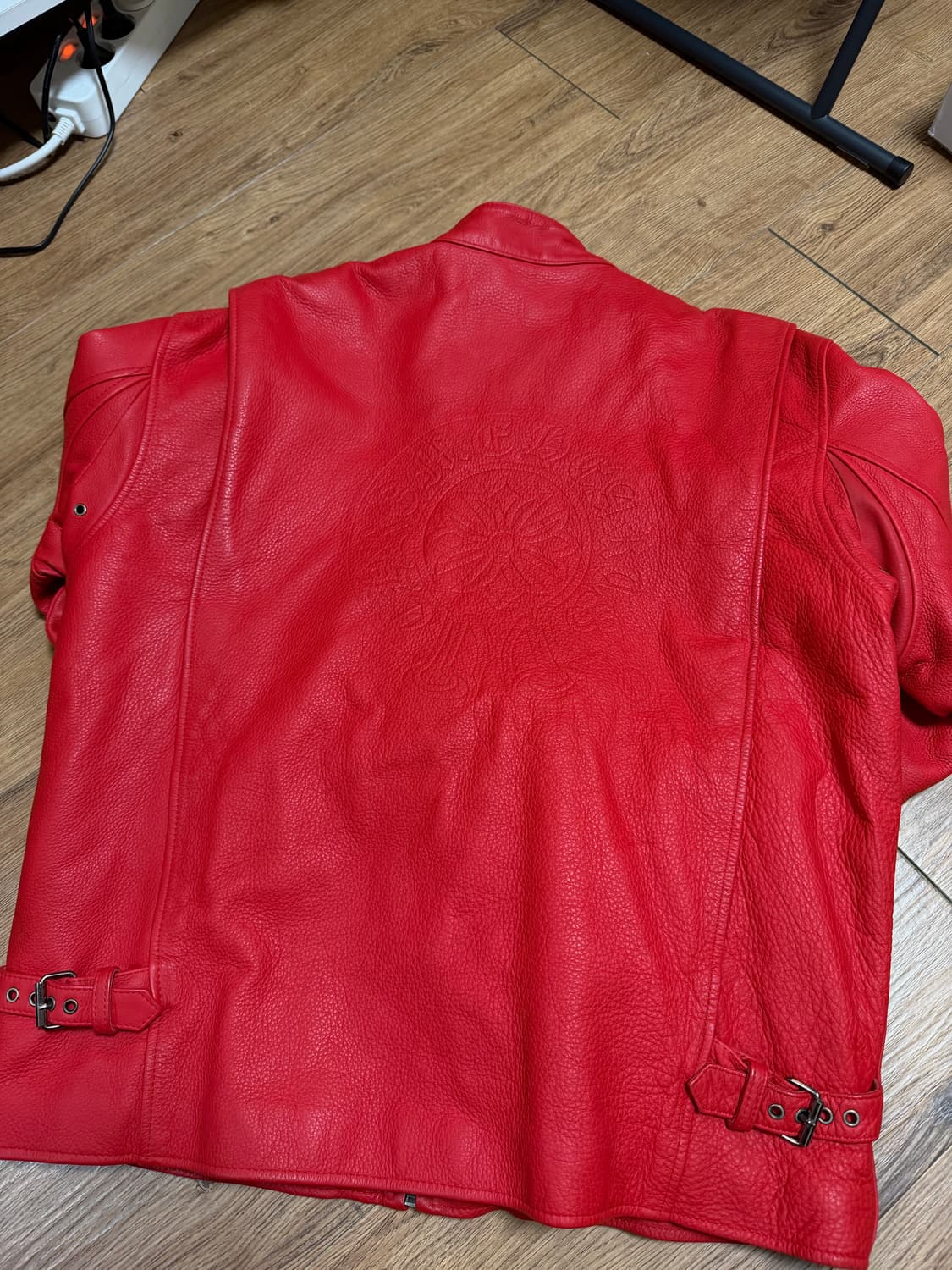 크롬하츠 레더자켓 레드 상품이미지4