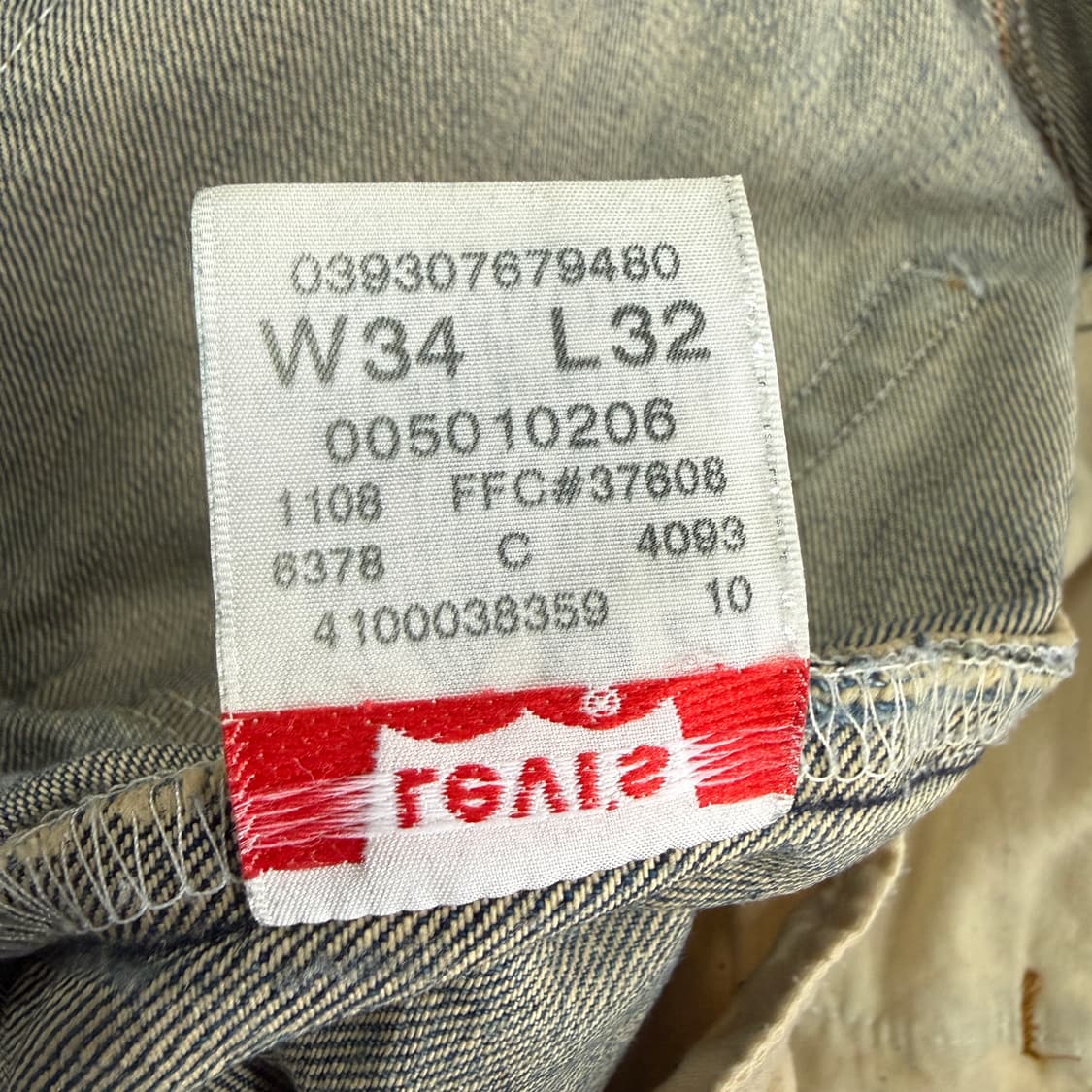 (34)00s리바이스 Levis501 워싱데님팬츠 상품이미지7