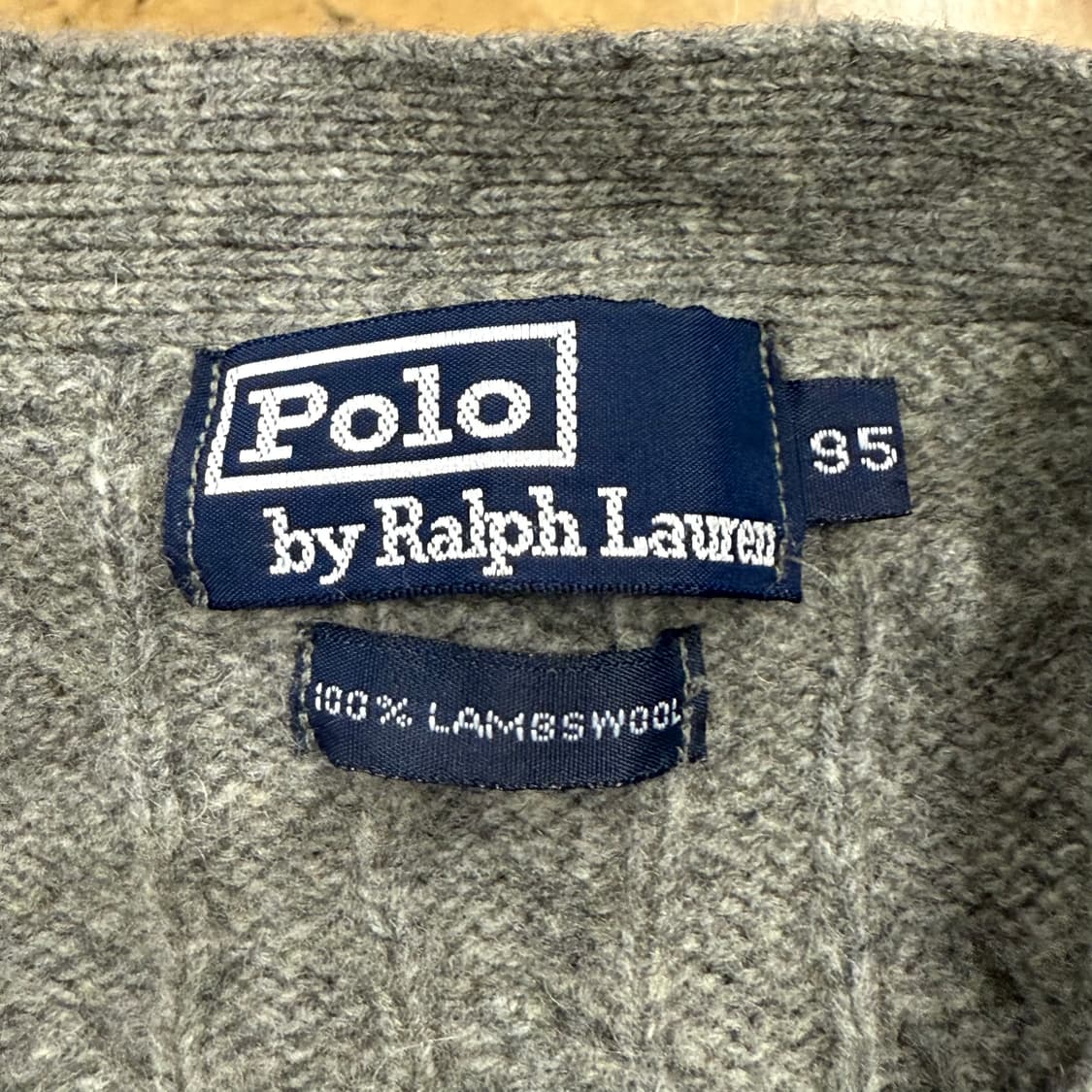폴로 랄프로렌 그레이 니트 가디건 95 상품이미지5