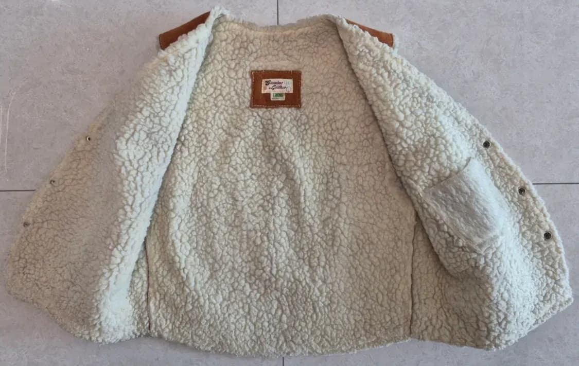 70s Vintage Mexico Suede Leather Vest 40 상품이미지6