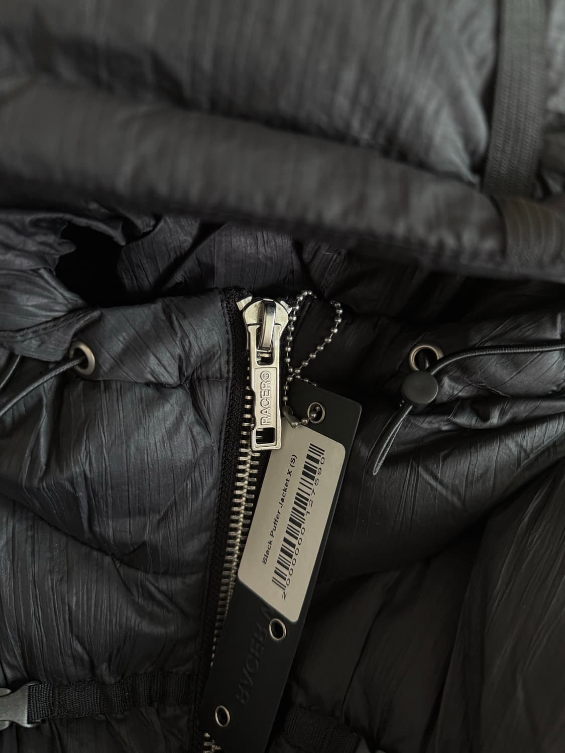 Racerworldwide black puffer jacket 상품이미지8