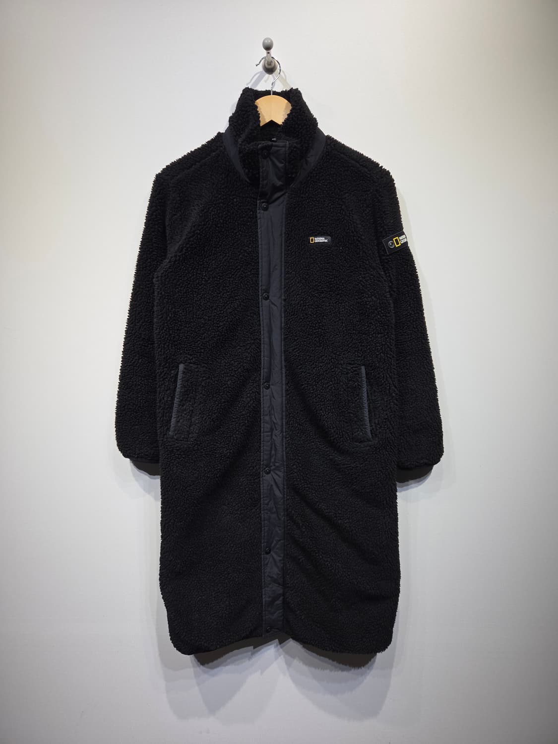 내셔널지오그래픽 유틸리티 롱 플리스 자켓 블랙 상품이미지2