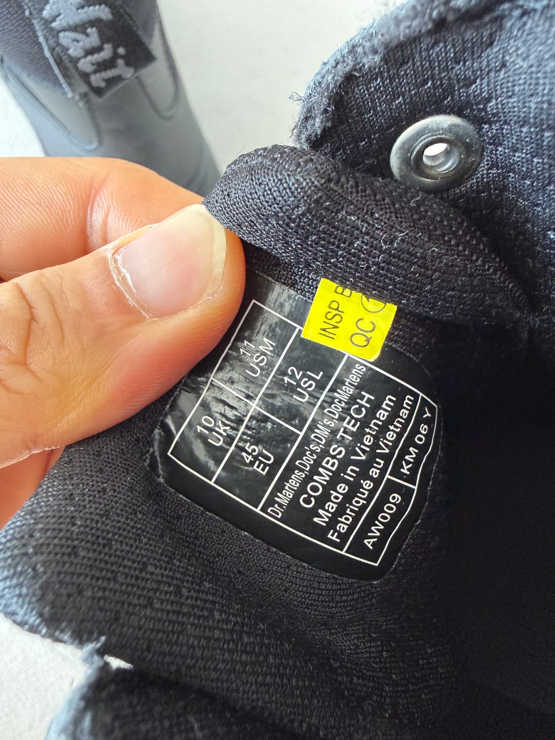 [UK10]닥터마틴(Dr.Marten) 컴뱃 부츠 워커(거의 새제품) 상품이미지9