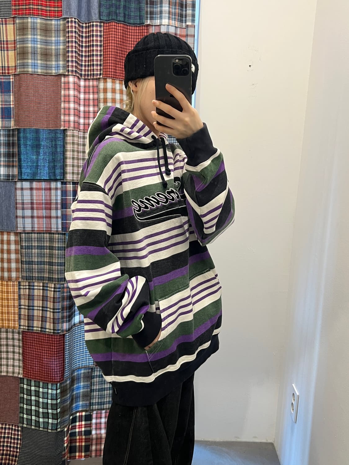 슈프림 스트라이프 후드티 상품이미지3