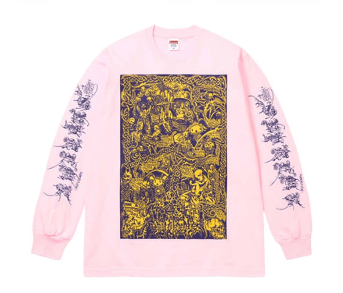 [XL] 슈프림 26SS 롱슬리브 웜벳 티셔츠 핑크 상품이미지1