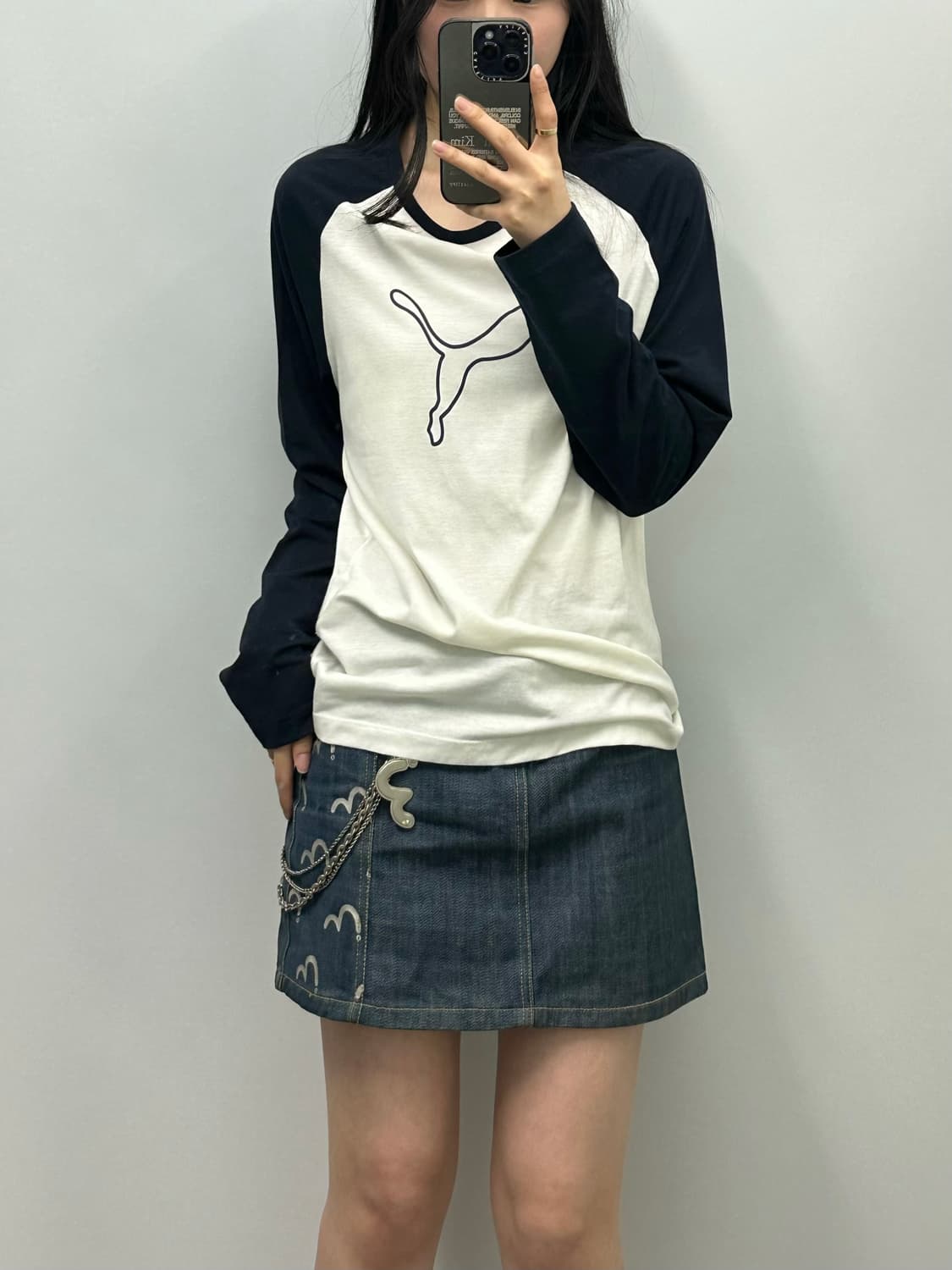 푸마 오래오배색 롱슬리브 긴팔티 상품이미지1