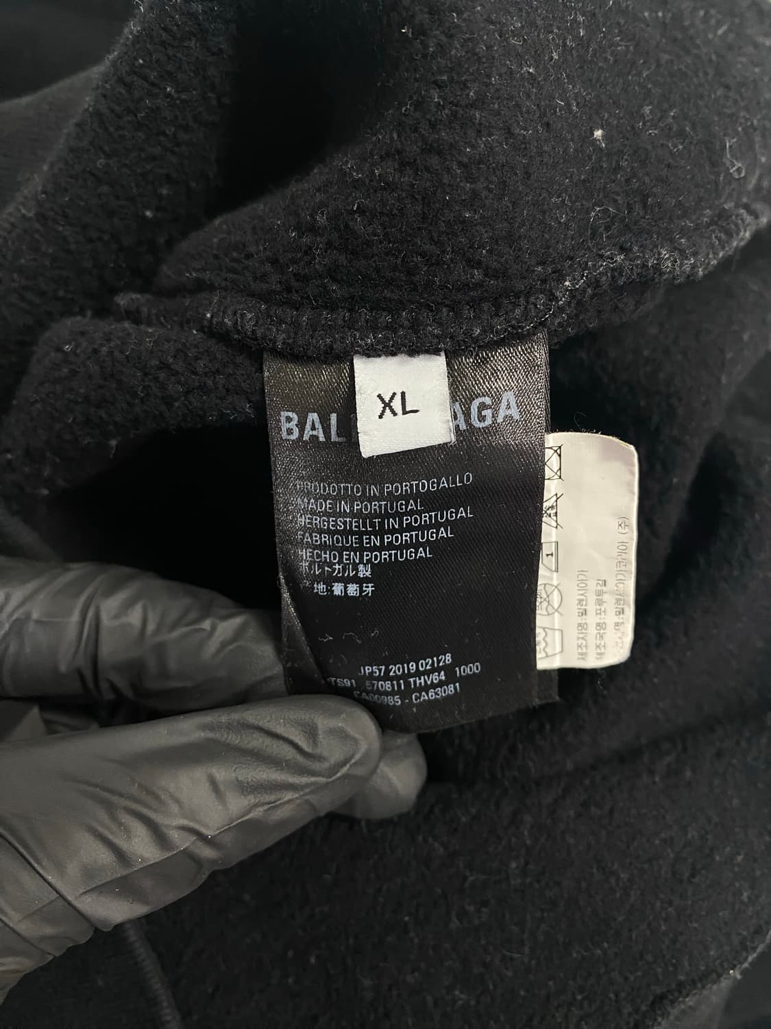 발렌시아가 그린 BB 백로고 후드티 XL <590> 상품이미지7