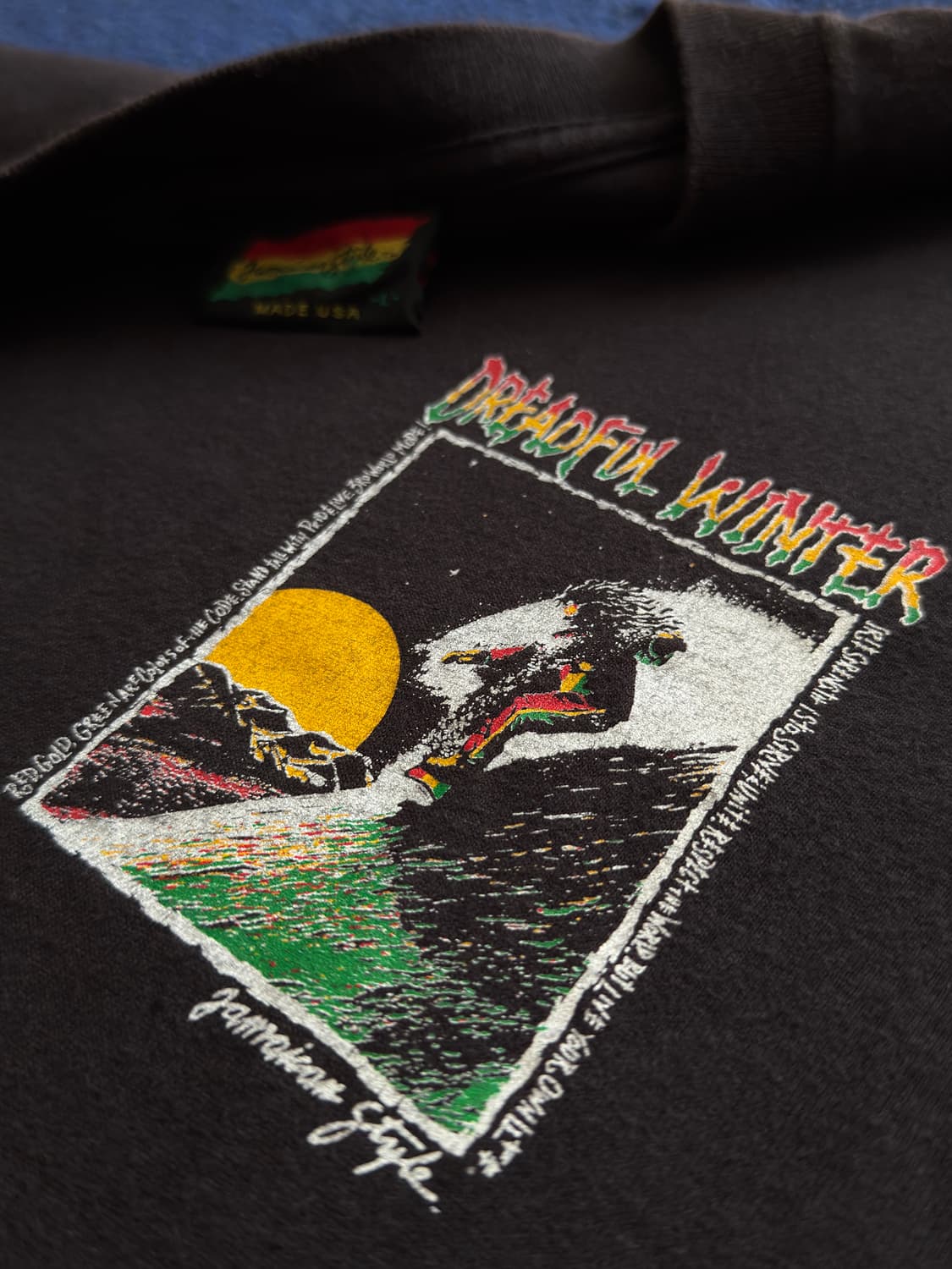 90s USA Jamaican Snowboard T-shirt 상품이미지5