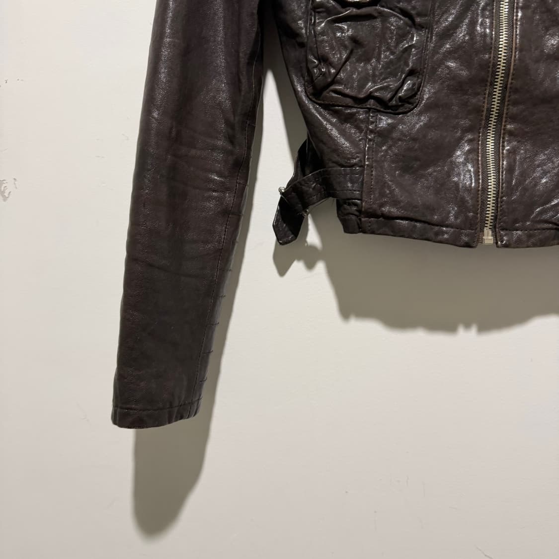 빈티지 램스킨 레더 자켓 상품이미지3