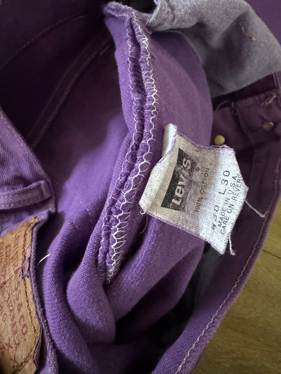 리바이스 퍼플데님 W30 L30 상품이미지4