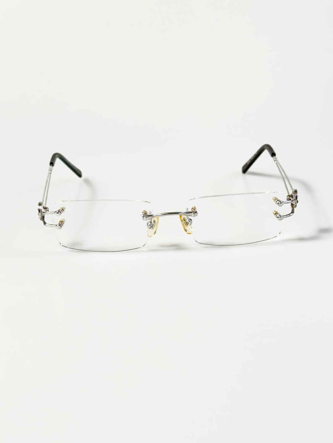 SEMO NEMO 실버 무테 스퀘어 메탈 빈티지 안경 상품이미지1