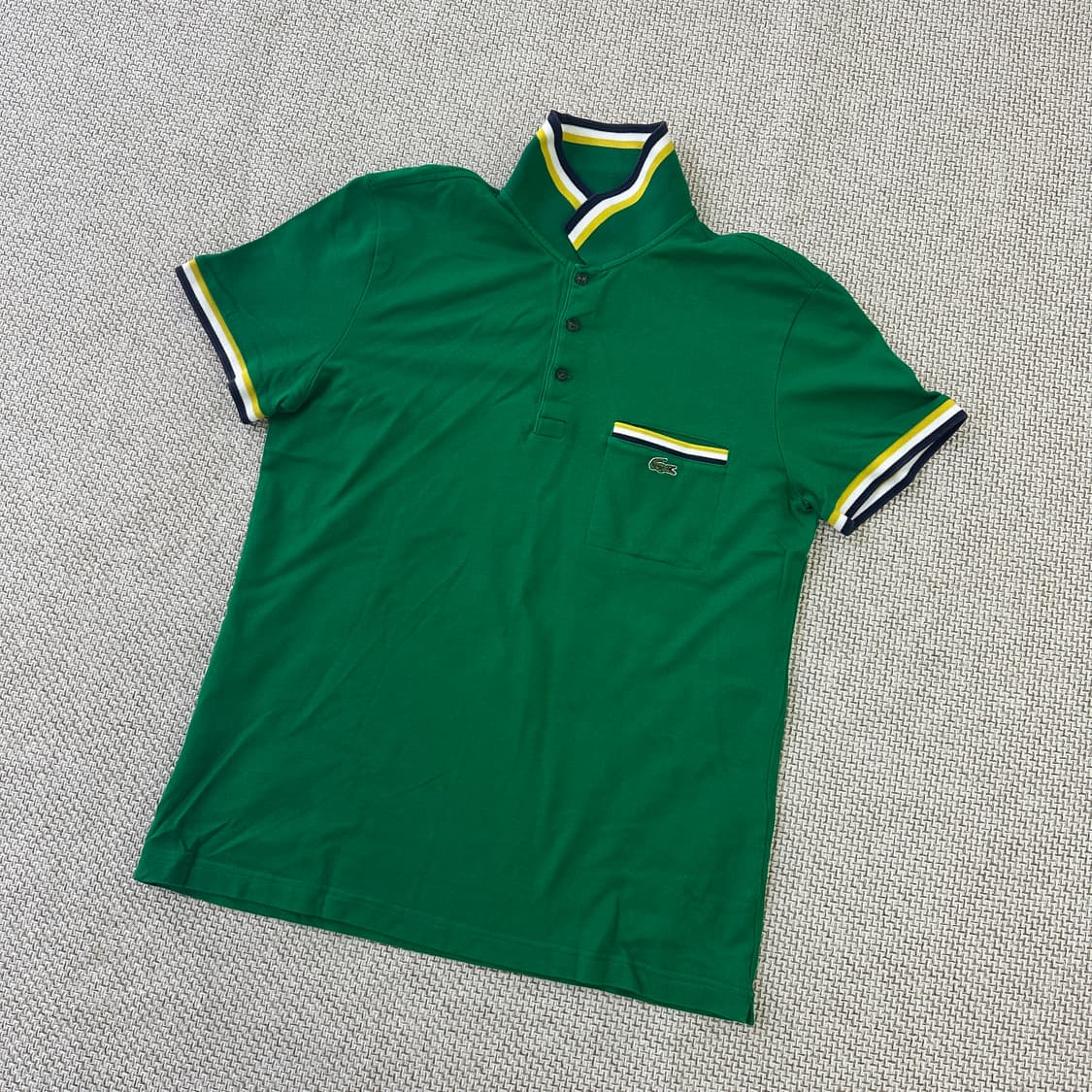 4 라코스테 슬림핏 포켓 로고 반팔 0408D 상품이미지1